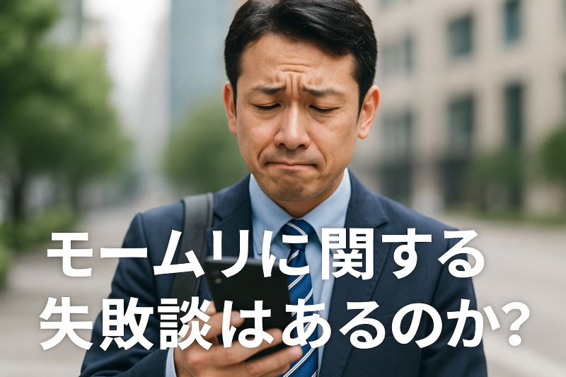 モームリに関する失敗談はある? モームリに関する失敗談はある?