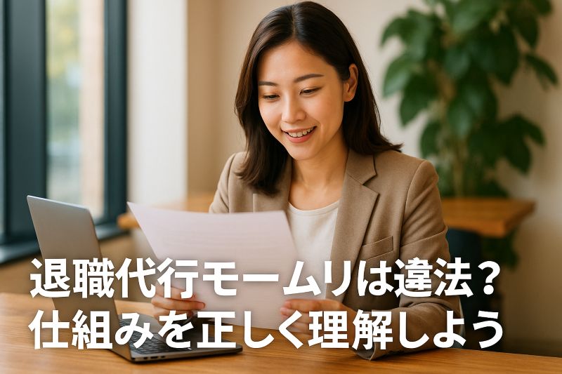 退職代行モームリは違法?仕組みを正しく理解しよう 退職代行モームリは違法?仕組みを正しく理解しよう