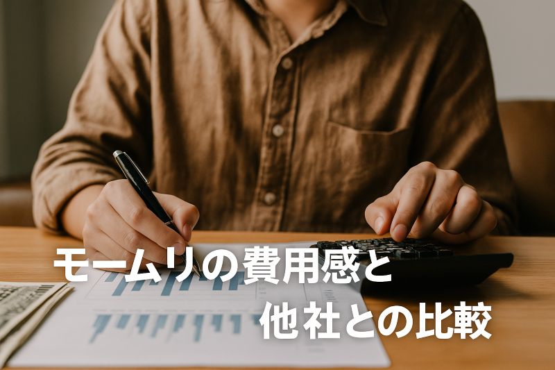 モームリの費用感と他社との比較 モームリの費用感と他社との比較
