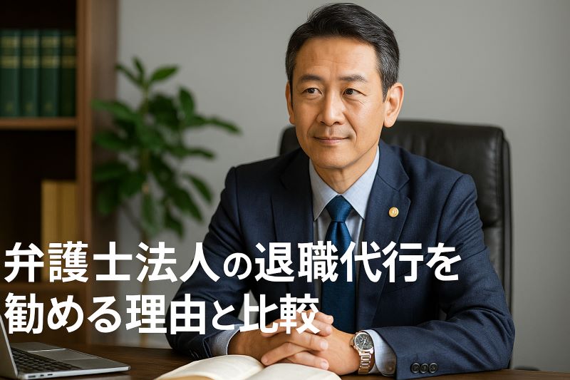 弁護士法人の退職代行を勧める理由と比較 弁護士法人の退職代行を勧める理由と比較