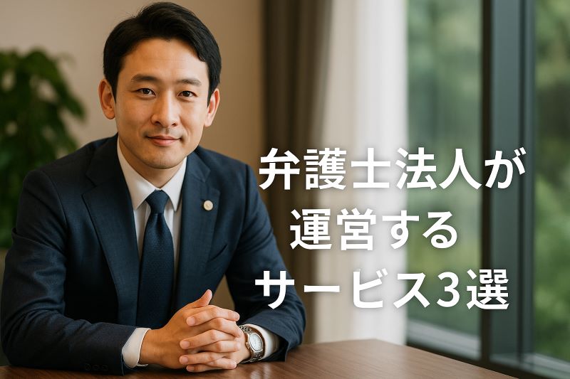 弁護士法人が運営するサービス3選 弁護士法人が運営するサービス3選